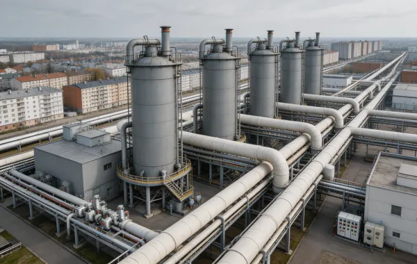 District heating boiler plant