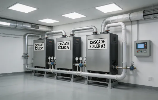 Commercial building boiler system