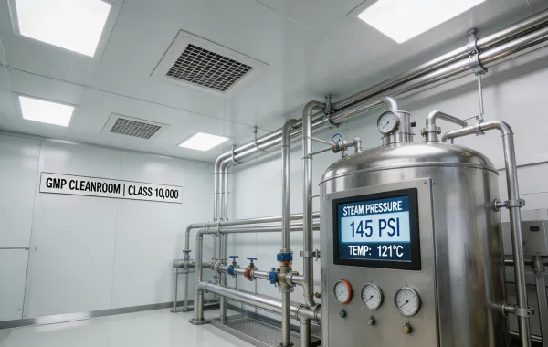 Pharmaceutical production steam boiler